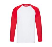 Fruit of the Loom Men's Valueweight Baseball Long Sleeve T-Shirt