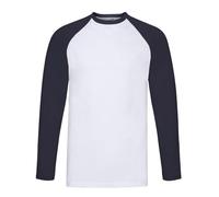 Fruit of the Loom Men's Valueweight Baseball T-Shirt Fine Knit Gauge