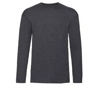 Fruit Of The Loom Mens Valueweight Crew Neck Long Sleeve T-S BC331