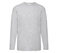 Fruit Of The Loom Mens Valueweight Crew Neck Long Sleeve T-S BC331
