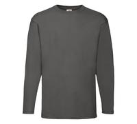 Fruit Of The Loom Mens Valueweight Crew Neck Long Sleeve T-S BC331