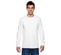 Valueweight Crew Neck Long Sleeve T-Shirt Fruit Of The Loom White S