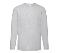 Fruit of the Loom Mens Valueweight Heather Long-Sleeved T-Sh RW9718