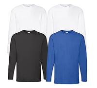 Fruit of the Loom Men's Valueweight Long Sleeve Sports Top, L