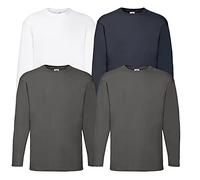 Fruit of the Loom Men's Valueweight Long Sleeve Sports Top, M