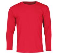 Fruit of the Loom Men's Valueweight Long Sleeve T-Shirt, Red, Small