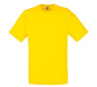 Fruit of the Loom Men's Short-Sleeved T-Shirt - Yellow - Large