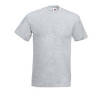 Fruit of the Loom Men's Valueweight Short Sleeve T-Shirt, Ash, Large