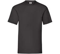 Fruit of the Loom Men's Valueweight Short Sleeve T-Shirt, Black, Small
