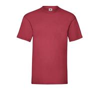 Fruit of the Loom Men's Valueweight Short Sleeve T-Shirt, Brick Red, Large