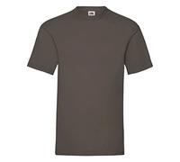 Fruit of the Loom Men's Valueweight Short Sleeve T-Shirt, Chocolate, Small