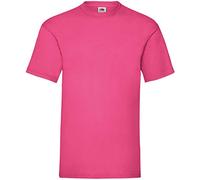 Fruit of the Loom Men's Valueweight Short Sleeve T-Shirt, Fuchsia, Medium