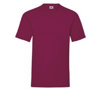 Fruit of the Loom Men's Valueweight Short Sleeve T-Shirt in Burgundy | Size: 2XL Fruit Of The Loom Burgundy 2XL