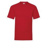 Fruit of the Loom Men's Valueweight Short Sleeve T-Shirt in Red | Size: 2XL Fruit Of The Loom Red 2XL