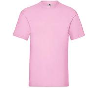 Fruit of the Loom Men's Valueweight Short Sleeve T-Shirt, Light Pink, Large