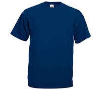 Fruit of the Loom Men's Valueweight Short Sleeve T-Shirt Pack of 10, Navy, XX-Large