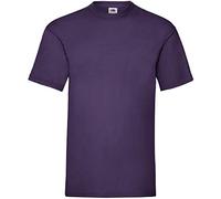 Fruit of the Loom Men's Valueweight Short Sleeve T-Shirt, Purple, Medium