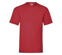 Fruit of the Loom Men's Valueweight Short Sleeve T-Shirt, Red, Large