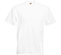 Fruit of the Loom Men's Valueweight Short Sleeve T-Shirt, White, Medium