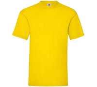 Fruit of the Loom Mens Valueweight Short Sleeve T-Shirt - Yellow - Medium