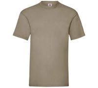 Fruit of the Loom Men's Valueweight T-Shirt in Khaki | Size: Medium Fruit Of The Loom Khaki M