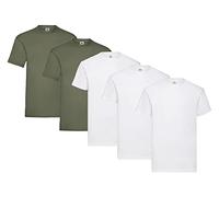 Fruit of the Loom Men's Valueweight T-Shirt, Pack of 5, S