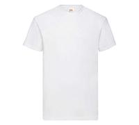 FRUIT OF THE LOOM Men's Valueweight Tee-5 Pack T-Shirt, White (White 0_White(White), 4XL (Pack of 5)