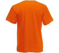 Fruit of the Loom Mens Valueweight V-Neck, Short Sleeve T-Shirt (2XL) (Orange)