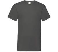 (3XL, Light Graphite) Fruit Of The Loom Mens Valueweight V-Neck, Short Sleeve T-Shirt
