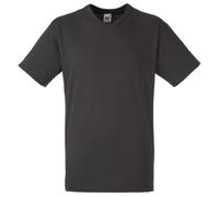 Fruit of the Loom Mens Valueweight V-Neck, Short Sleeve T-Shirt (S) (Charcoal)