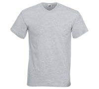 Fruit of the Loom Mens Valueweight V-Neck, Short Sleeve T-Shirt (S) (Heather Grey)