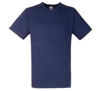Fruit of the Loom Mens Valueweight V-Neck, Short Sleeve T-Shirt (XL) (Navy)