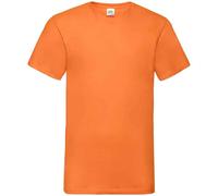 Fruit of the Loom Men's Valueweight V Neck T-Shirt in Orange | Size: 3XL Fruit Of The Loom Orange 3XL
