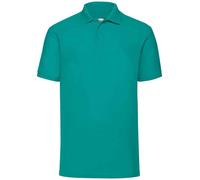 Fruit of the Loom Mens Womens Polo Shirt Plain Unisex Casual Work Wear Top 63402