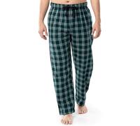 Fruit of the Loom Men's Yarn-dye Woven Flannel Pajama Pant Bottom, Green Plaid, X-Large