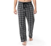 Fruit of the Loom Men's Yarn-dye Woven Flannel Pajama Pant, Grey Plaid, Large