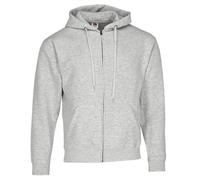 Fruit of the Loom Men's Zip Front Premium Hooded Sweat Jacket, Heather Grey, Medium