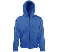 Mens Premium 70/30 Hooded Zip-Up Sweatshirt Hoodie - Royal Blue / 2XL