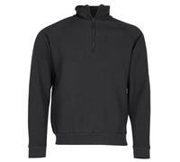 Fruit of the Loom Men's Zip Neck Classic Long Sleeve Sweatshirt Black Large