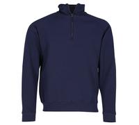 Fruit of the Loom Mens Zip Neck Sweatshirt Top, Deep Navy, Size M, Cotton Blend