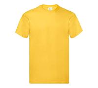 Fruit of the Loom - Men's Original Short Sleeve T-Shirt - 100% Cotton - Sunflower, Medium