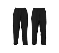 Fruit of the Loom Pack of 2 Classic Open Hem Jog Pants Jogging Bottoms Training Trousers Men + Free Web-Textilien24 Fabric Bag - S M L XL XXL 3XL - Various Colour Sets, black, XXL