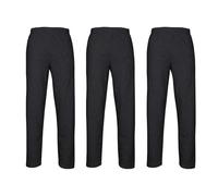 Fruit of the Loom Pack of 3 Classic Open Hem Jog Pants Jogging Bottoms Training Trousers Men + Free Web-Textilien24 Fabric Bag - S M L XL XXL 3XL - Various Colour Sets, dark grey heather, S