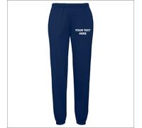 Fruit of the Loom Personalised Mens Custom Text Elasticated Hem Jog Pants XS-3XL