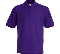 Fruit of the Loom Pique Polo Shirt Purple - M