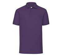 Fruit of the Loom Pique Polo Shirt Purple XXL