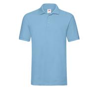 Fruit of the Loom Plain Cotton Short Sleeve Premium Polo Shirt S-3XL