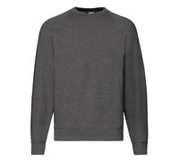 Fruit Of The Loom Plain Polycotton Jumper Raglan Sweatshirt NO LOGO S - 4XL