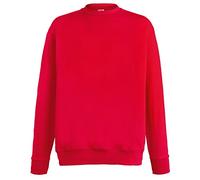 Fruit of The Loom - Plain Sweatshirt - Man (M) (Red), Red, M