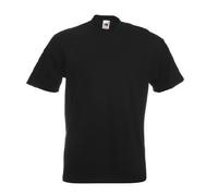 FRUIT OF THE LOOM PLAIN T SHIRT (S-XXXL) - 8 COLOURS (XXXL, BLACK)